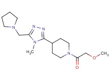 1-(methoxyacetyl)-4-[4-methyl-5-(pyrrolidin-1-ylmethyl)-4H-1,2,4-triazol-3-yl]piperidine