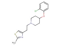 4-(2-chlorophenoxy)-1-[2-(2-methyl-1,3-thiazol-4-yl)ethyl]piperidine trifluoroacetate