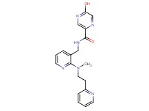 5-hydroxy-N-({2-[methyl(2-pyridin-2-ylethyl)amino]pyridin-3-yl}methyl)pyrazine-2-carboxamide