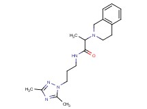2-(3,4-dihydro-2(1H)-isoquinolinyl)-N-[3-(3,5-dimethyl-1H-1,2,4-triazol-1-yl)propyl]propanamide