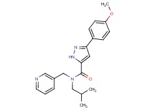 N-isobutyl-3-(4-methoxyphenyl)-N-(3-pyridinylmethyl)-1H-pyrazole-5-carboxamide
