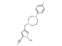 4-{[4-(4-fluorophenyl)-1,4-diazepan-1-yl]methyl}-1-methyl-1H-pyrrole-2-carbonitrile