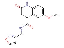 N-(3-isoxazolylmethyl)-6-methoxy-2-oxo-1,2,3,4-tetrahydro-4-quinolinecarboxamide