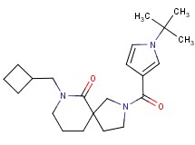 2-[(1-tert-butyl-1H-pyrrol-3-yl)carbonyl]-7-(cyclobutylmethyl)-2,7-diazaspiro[4.5]decan-6-one