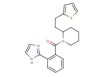 1-[2-(1H-imidazol-2-yl)benzoyl]-2-[2-(2-thienyl)ethyl]piperidine