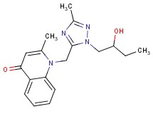 1-{[1-(2-hydroxybutyl)-3-methyl-1H-1,2,4-triazol-5-yl]methyl}-2-methylquinolin-4(1H)-one