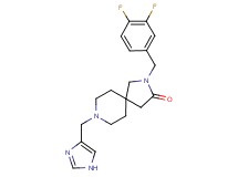 2-(3,4-difluorobenzyl)-8-(1H-imidazol-4-ylmethyl)-2,8-diazaspiro[4.5]decan-3-one