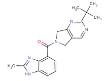 2-tert-butyl-6-[(2-methyl-1H-benzimidazol-4-yl)carbonyl]-6,7-dihydro-5H-pyrrolo[3,4-d]pyrimidine