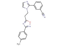 3-(1-{2-[3-(4-methylphenyl)-1,2,4-oxadiazol-5-yl]ethyl}-1H-imidazol-2-yl)benzonitrile