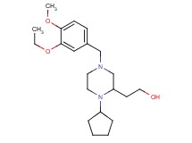 2-[1-cyclopentyl-4-(3-ethoxy-4-methoxybenzyl)-2-piperazinyl]ethanol