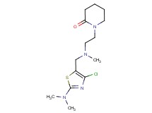 1-{2-[{[4-chloro-2-(dimethylamino)-1,3-thiazol-5-yl]methyl}(methyl)amino]ethyl}piperidin-2-one