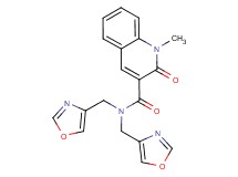 1-methyl-N,N-bis(1,3-oxazol-4-ylmethyl)-2-oxo-1,2-dihydroquinoline-3-carboxamide