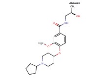 4-[(1-cyclopentylpiperidin-4-yl)oxy]-N-[(2R)-2-hydroxypropyl]-3-methoxybenzamide