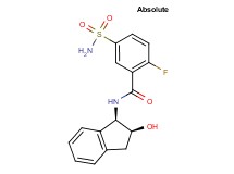 5-(aminosulfonyl)-2-fluoro-N-[(1R,2S)-2-hydroxy-2,3-dihydro-1H-inden-1-yl]benzamide