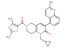 1-(cyclopropylmethyl)-6-[(2,4-dimethyl-1,3-thiazol-5-yl)carbonyl]-3-(2-methyl-5-quinolinyl)-5,6,7,8-tetrahydro-1,6-naphthyridin-2(1H)-one