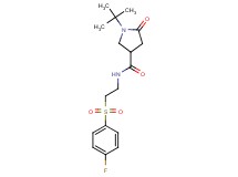 1-tert-butyl-N-{2-[(4-fluorophenyl)sulfonyl]ethyl}-5-oxopyrrolidine-3-carboxamide