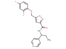5-[(2,4-difluorophenoxy)methyl]-N-[1-(4-pyridinyl)propyl]-3-isoxazolecarboxamide