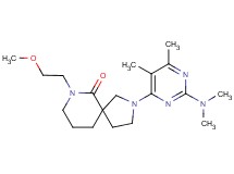 2-[2-(dimethylamino)-5,6-dimethylpyrimidin-4-yl]-7-(2-methoxyethyl)-2,7-diazaspiro[4.5]decan-6-one
