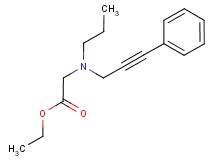 ethyl [(3-phenylprop-2-yn-1-yl)(propyl)amino]acetate