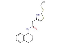 2-[2-(ethylthio)-1,3-thiazol-4-yl]-N-(1,2,3,4-tetrahydronaphthalen-1-yl)acetamide