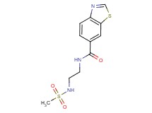 N-{2-[(methylsulfonyl)amino]ethyl}-1,3-benzothiazole-6-carboxamide