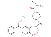 4-{[7-[ethoxy(phenyl)methyl]-2,3-dihydro-1,4-benzoxazepin-4(5H)-yl]carbonyl}-N,N-dimethyl-1-piperidinecarboxamide