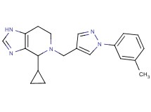 4-cyclopropyl-5-{[1-(3-methylphenyl)-1H-pyrazol-4-yl]methyl}-4,5,6,7-tetrahydro-1H-imidazo[4,5-c]pyridine