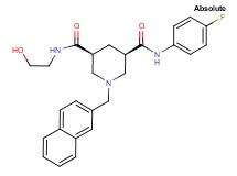 (3R,5S)-N-(4-fluorophenyl)-N'-(2-hydroxyethyl)-1-(2-naphthylmethyl)-3,5-piperidinedicarboxamide