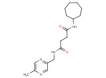 N-cycloheptyl-N'-[(5-methylpyrazin-2-yl)methyl]succinamide