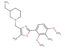 [(1-{[2-(2,4-dimethoxy-3-methylphenyl)-5-methyl-1,3-oxazol-4-yl]methyl}-3-piperidinyl)methyl]amine dihydrochloride