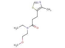 N-ethyl-N-(2-methoxyethyl)-3-(4-methyl-1,3-thiazol-5-yl)propanamide