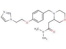 2-(4-{4-[2-(1H-imidazol-1-yl)ethoxy]benzyl}-3-morpholinyl)-N,N-dimethylacetamide