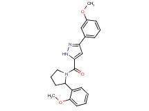 3-(3-methoxyphenyl)-5-{[2-(2-methoxyphenyl)-1-pyrrolidinyl]carbonyl}-1H-pyrazole