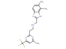 N-[(6,7-dimethyl-1H-benzimidazol-2-yl)methyl]-2-[4-methyl-6-(trifluoromethyl)pyrimidin-2-yl]ethanamine