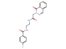 4-fluoro-N-(2-{[(1-oxo-2(1H)-phthalazinyl)acetyl]amino}ethyl)benzamide