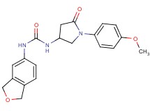 N-(1,3-dihydro-2-benzofuran-5-yl)-N'-[1-(4-methoxyphenyl)-5-oxopyrrolidin-3-yl]urea
