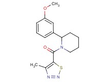 2-(3-methoxyphenyl)-1-[(4-methyl-1,2,3-thiadiazol-5-yl)carbonyl]piperidine