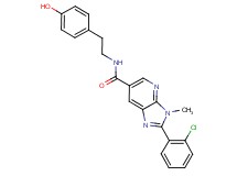 2-(2-chlorophenyl)-N-[2-(4-hydroxyphenyl)ethyl]-3-methyl-3H-imidazo[4,5-b]pyridine-6-carboxamide