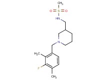 N-{[1-(3-fluoro-2,4-dimethylbenzyl)piperidin-3-yl]methyl}methanesulfonamide
