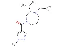 1-(cyclopropylmethyl)-2-isopropyl-4-[(1-methyl-1H-pyrazol-4-yl)carbonyl]-1,4-diazepane