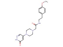 N-[2-(4-methoxyphenyl)ethyl]-2-[4-(6-oxo-1,6-dihydropyridazin-4-yl)piperazin-1-yl]acetamide