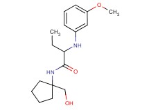 N-[1-(hydroxymethyl)cyclopentyl]-2-[(3-methoxyphenyl)amino]butanamide