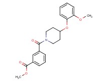methyl 3-{[4-(2-methoxyphenoxy)-1-piperidinyl]carbonyl}benzoate