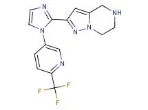 2-{1-[6-(trifluoromethyl)-3-pyridinyl]-1H-imidazol-2-yl}-4,5,6,7-tetrahydropyrazolo[1,5-a]pyrazine