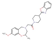 4-{2-[4-(1,3-benzoxazol-2-yl)-1-piperidinyl]-2-oxoethyl}-8-methoxy-2-methyl-2,3,4,5-tetrahydro-1,4-benzoxazepine
