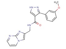 N-(imidazo[1,2-a]pyrimidin-2-ylmethyl)-3-(3-methoxyphenyl)-1H-pyrazole-4-carboxamide