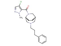 (1S*,5R*)-6-[(4-chloro-1-methyl-1H-pyrazol-5-yl)carbonyl]-3-(3-phenylpropyl)-3,6-diazabicyclo[3.2.2]nonane