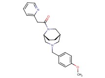 (1S*,5R*)-3-(4-methoxybenzyl)-6-(pyridin-2-ylacetyl)-3,6-diazabicyclo[3.2.2]nonane