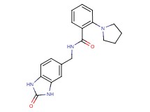N-[(2-oxo-2,3-dihydro-1H-benzimidazol-5-yl)methyl]-2-pyrrolidin-1-ylbenzamide