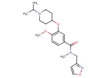 3-[(1-isopropyl-4-piperidinyl)oxy]-N-(3-isoxazolylmethyl)-4-methoxy-N-methylbenzamide